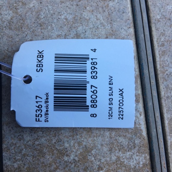 NWT Coach F53617 slim envelope wallet black 12 CM - Picture 11 of 11